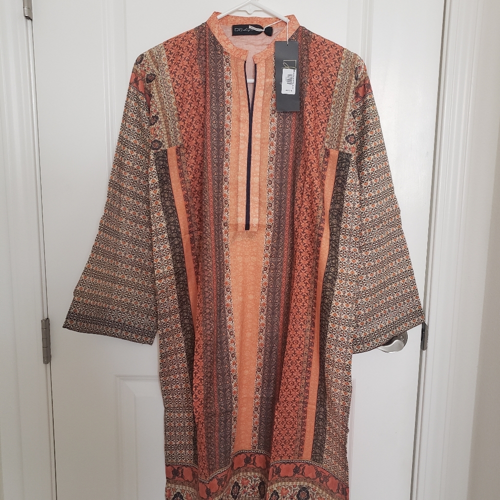 Bohemian Style Cotton Printed Dress